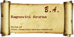 Bagnovini Azurea névjegykártya